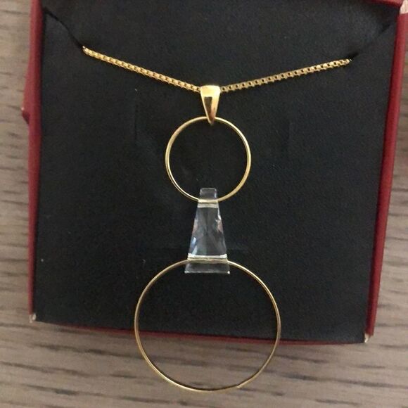 Swarovski authentic Crystals Gold plated necklace - Picture 5 of 8